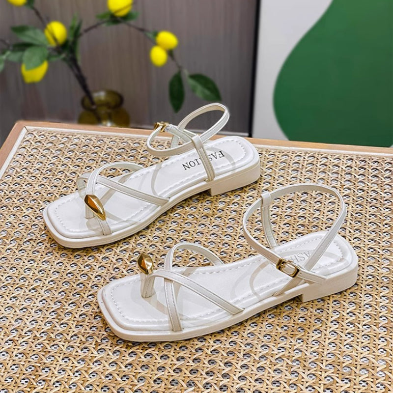 Agnes - Crossed Strap Sandal