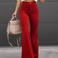 Trendy Corduroy Flare Pants for Women