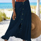Long Monochrome Skirt for Women Graceful Simplicity with All-Day Comfort