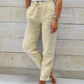 Evelien | Elastic linen trousers