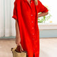 Nienke | Plain cotton shirt dress