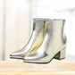 Stylish Silver Ankle Boots for Women