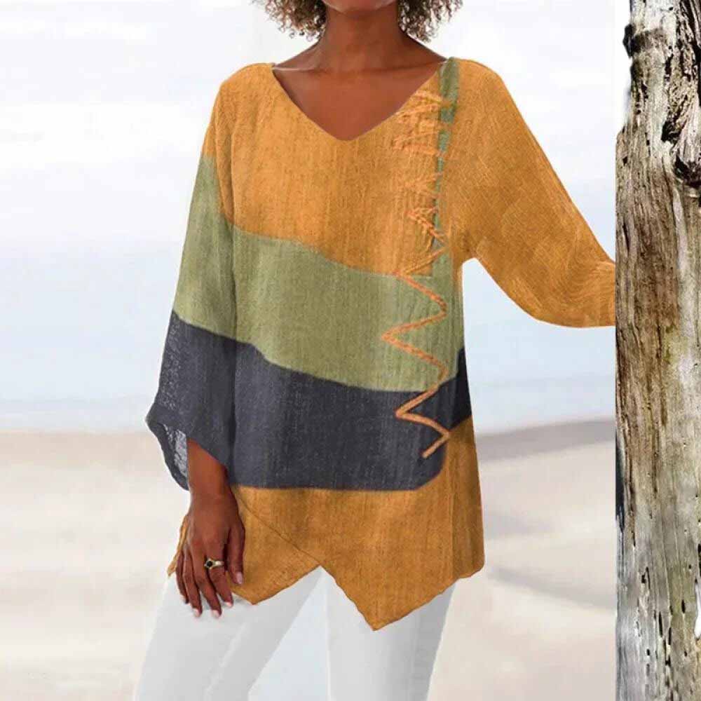 ELADIE - Tricolour stylish shirt