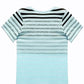Striped Women's T-Shirt with Round Neck & Gradient – Melia