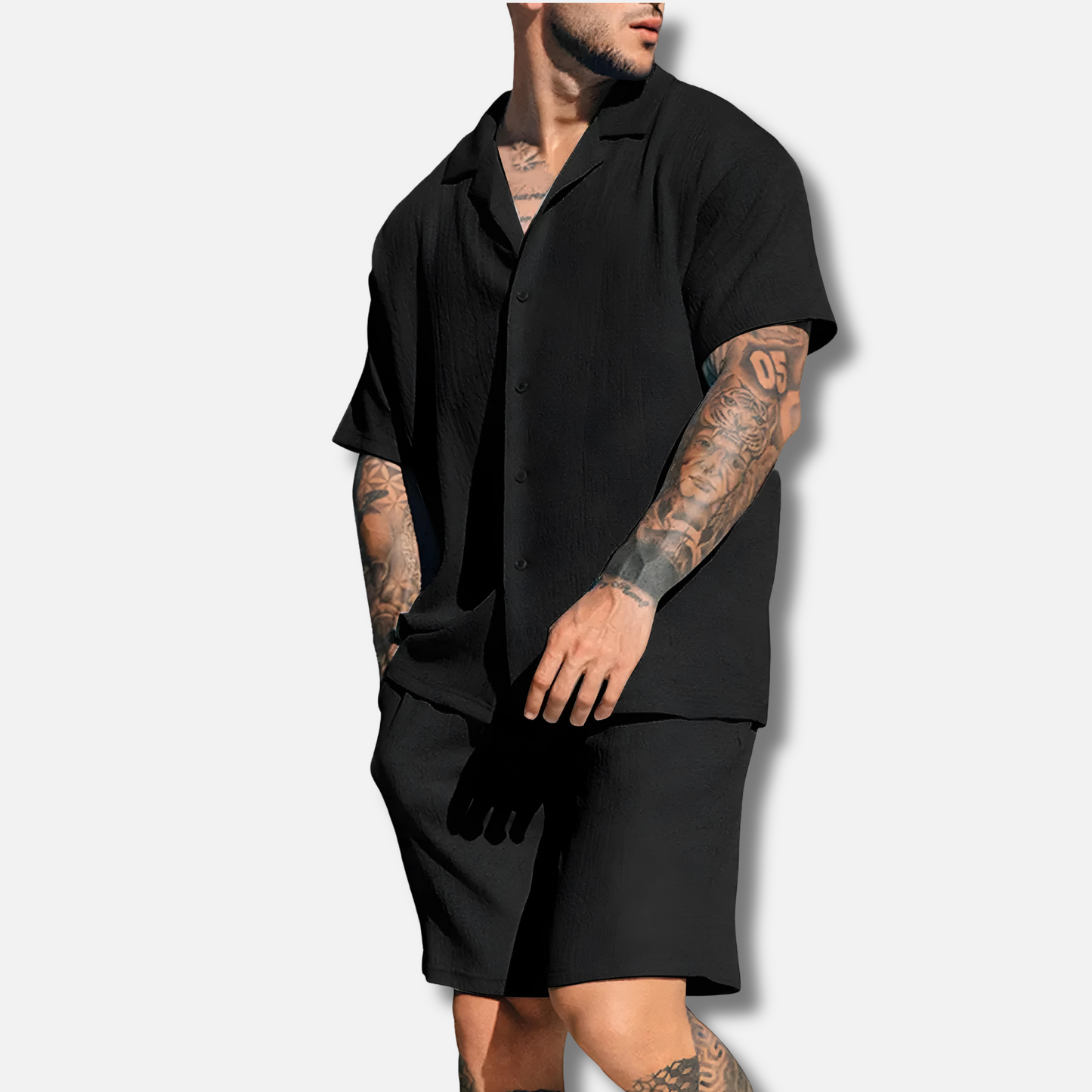 Thiago - Vintage Summer Set for Men [Shirt + Shorts]