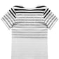 Striped Women's T-Shirt with Round Neck & Gradient – Melia