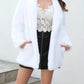 Beatrice - Elegant women's coat in faux fur with shawl collar