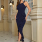 Faith - Elegant camisole dress with pleated hem