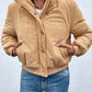 Lorna - Corduroy Jacket with Zip and Button Closure