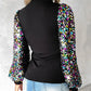 Women's Blouse with Pastel-Colored Balloon Sleeves - Lorena