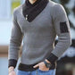 Lars Casual Sweater - Vintage Wool Sweater with High Collar