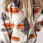 Nola - Aztec pattern jacket with button closure
