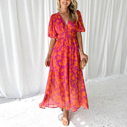Kathy - Maxi dress with V-neck