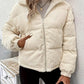 Letha - Ribbed puffer jacket with zip