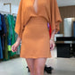 Angelique - Cut-out model at the front with loose sleeves Mini dress