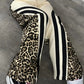 Beverly - Leopard Print Fleece Lined Women's Trousers