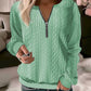 Annette - Plain sweater with zipper