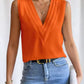 Elegant Sleeveless V-Neck Top for Women Chic Simplicity with a Touch of Elegance