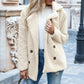 Mid-Length Coat with Double-Breasted Buttons Chic Warmth with a Timeless Silhouette