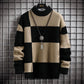 Oscar Color Patch Sweater - Fashionable Knitted Sweater