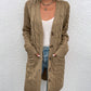 Anna - Long sleeve cardigan in a solid color