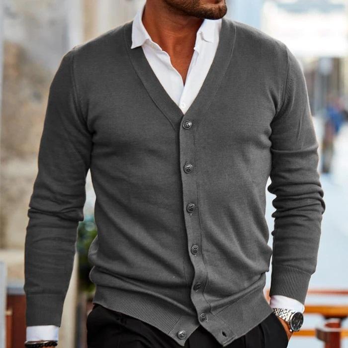 Stefan Vest - Casual cardigan for men