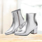 Stylish Silver Ankle Boots for Women