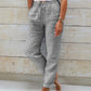 Evelien | Elastic linen trousers