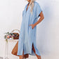 Grace - Denim Shirt Dress with Short Sleeves