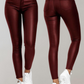 Elegant High-Waist PU Leather Pants for Women