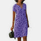 KAIRA | LEAF PRINT SHIFT DRESS