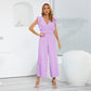 Virginia - Pleated Pants with Wide Leg Jumpsuit