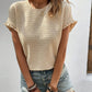 Vespera – Casual Summer T-Shirt with Round Neck and Short Sleeves