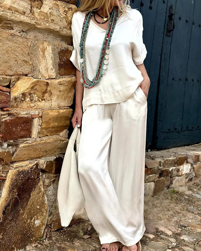 Faye - comfortable summer set [top+pants]