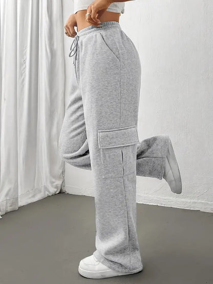 Celeste - Straight Joggers with Flap Pockets