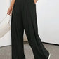 Frances - Plain Colored High Waist Pleated Trousers