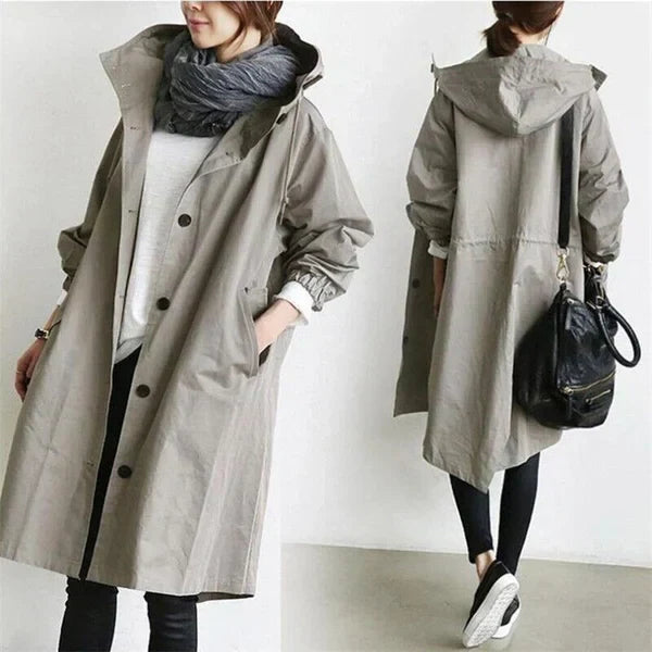 Maris Waterproof Oversized Mid-Length Trench Coat