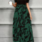 Luna – dress with floral print and round neckline