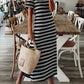 Celeste - Casual dress with striped pattern