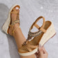 Loretta - Women's Stiletto Heel Sandals with Rhinestone Embellishment