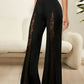 Gloria - Flared trousers with lace trim