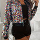Iris - Casual women's jacket with sequins