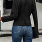 Cordelia - Plain double-breasted decorative jacket