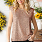 Zoya | Women's Sequin Capped Sleeve Tank Top - Stylish & Shiny