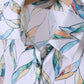 Trendy women's blouse with abstract pattern and button placket – Marlene