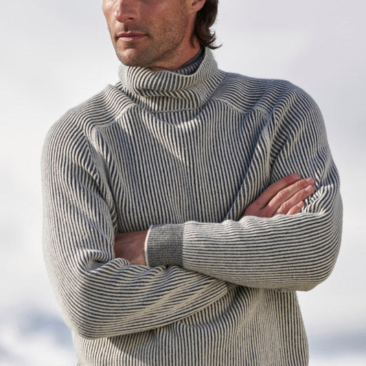 Ewald - Elegant turtleneck sweater for men