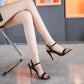 Caroline - High Heel Sandals with Ankle Strap and Open Toe