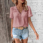 Wendy Lace Short Sleeve Blouse