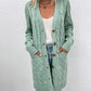 Anna - Long sleeve cardigan in a solid color