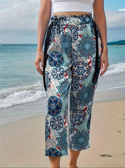 Blanche - Bohemian trousers with elastic waist